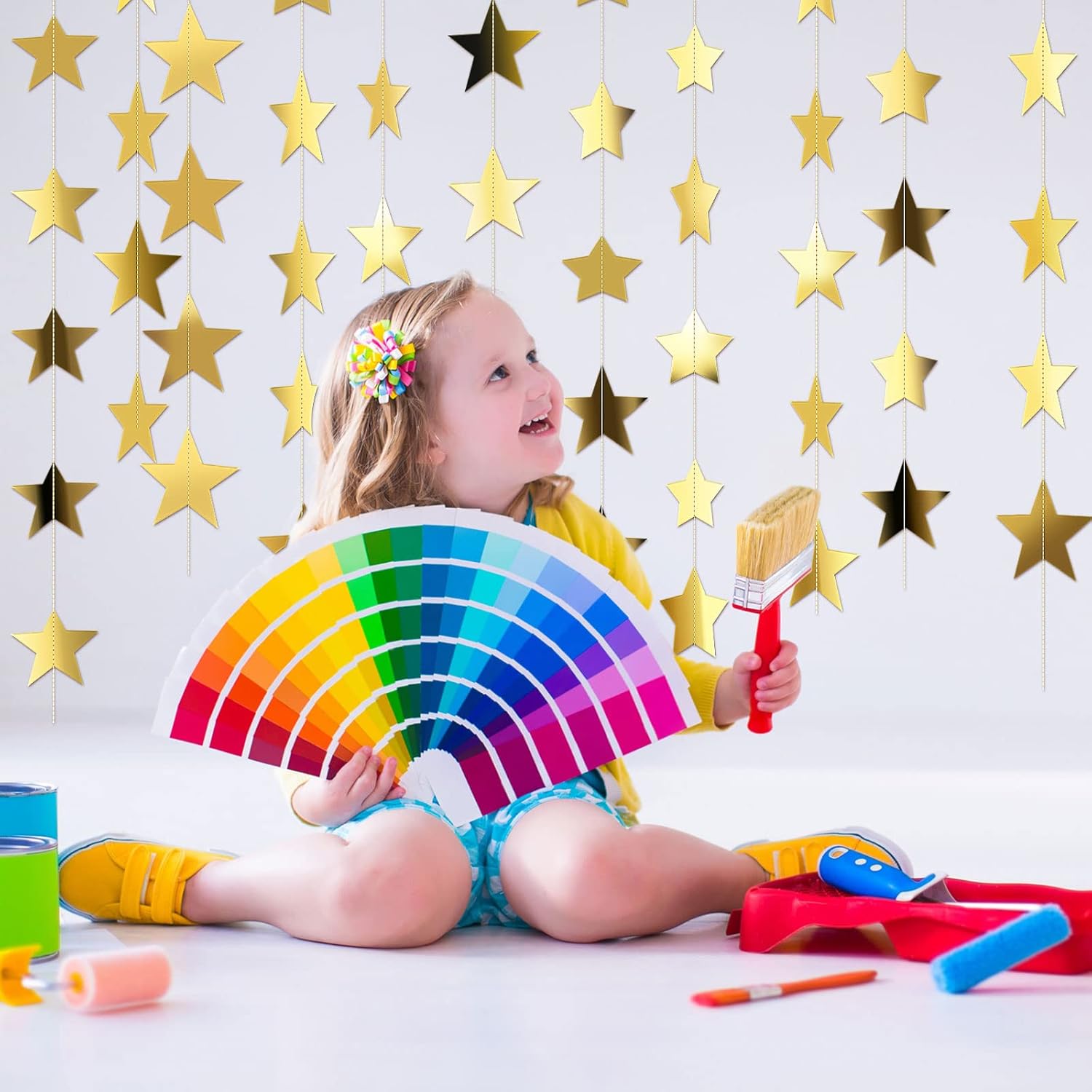 130ft Star Garland Banner for  - Wedding Supply Decor บทวิจารณ์และราคา