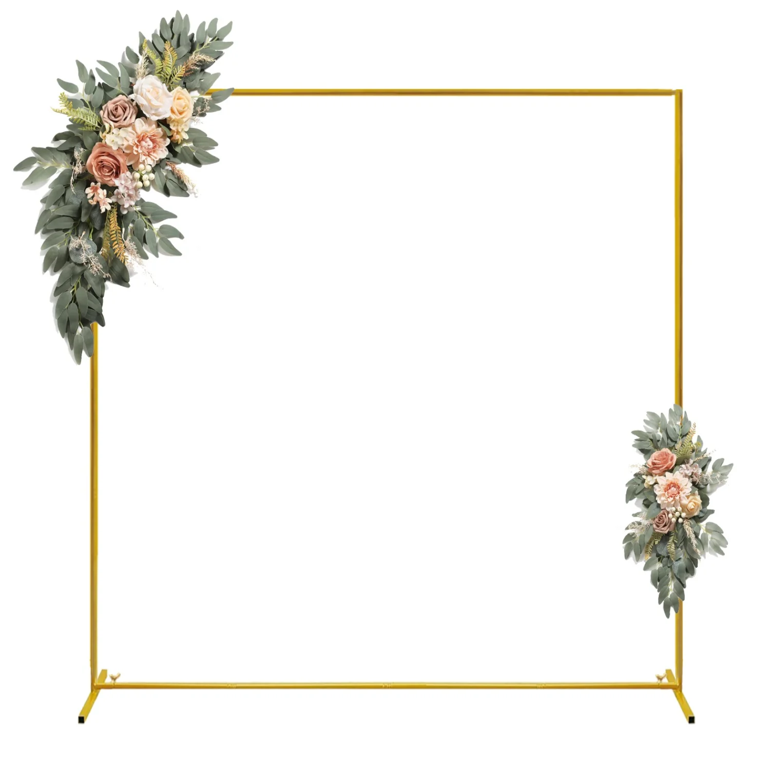 Gold Wedding Arches Square Bac - Wedding Balloon Arch บทวิจารณ์และราคา